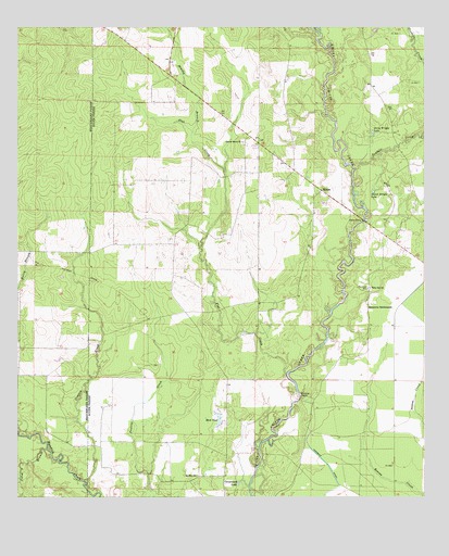 Mittie, LA USGS Topographic Map