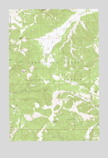 Mixes Baldy, MT USGS Topographic Map