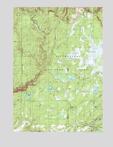 Bechler Falls, WY USGS Topographic Map