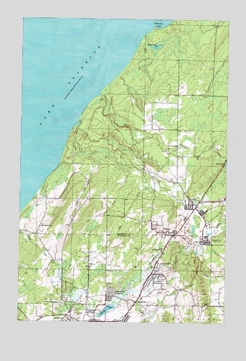 Ahmeek, MI USGS Topographic Map