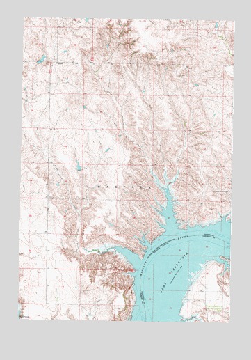 Mobridge NW, SD USGS Topographic Map