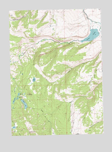 Moccasin Lake, WY USGS Topographic Map