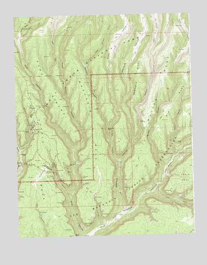 Moccasin Mesa, CO USGS Topographic Map