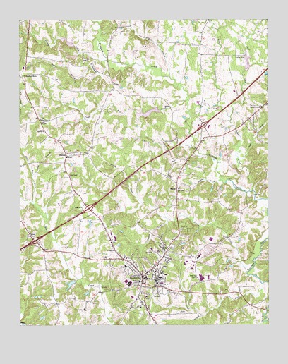 Mocksville, NC USGS Topographic Map