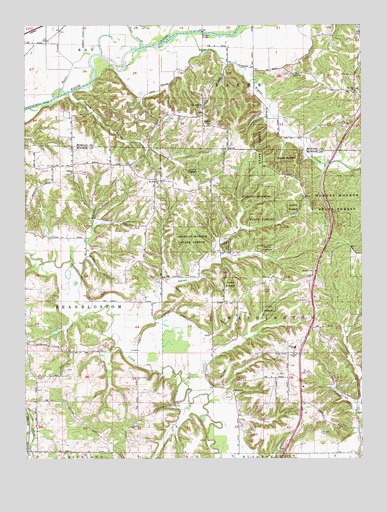 Modesto, IN USGS Topographic Map