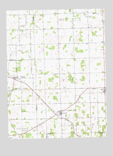Modoc, IN USGS Topographic Map