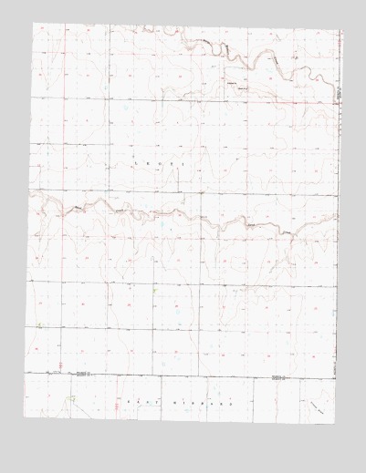 Modoc SW, KS USGS Topographic Map