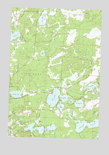 Moen Lake, WI USGS Topographic Map