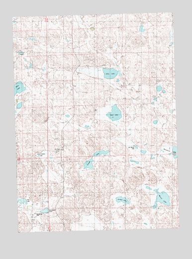 Beck Lake, NE USGS Topographic Map