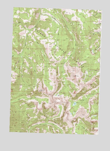 Mogg Mountain, ID USGS Topographic Map