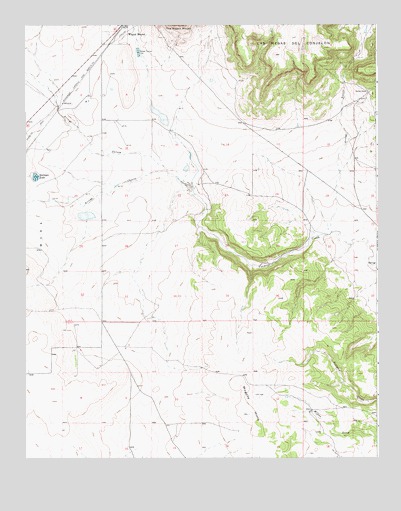 Mogote Hills, NM USGS Topographic Map