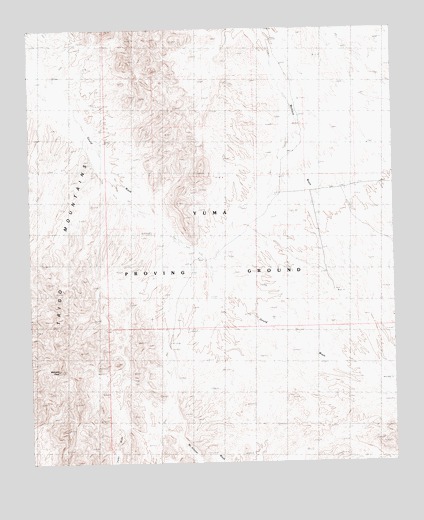 Mohave Peak, AZ USGS Topographic Map