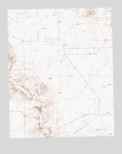 Beck Ranch, TX USGS Topographic Map