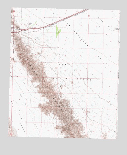 Mohawk Mountains NW, AZ USGS Topographic Map