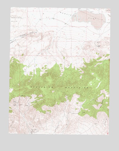 Moho Mountain, NV USGS Topographic Map