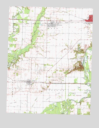 Beckemeyer, IL USGS Topographic Map