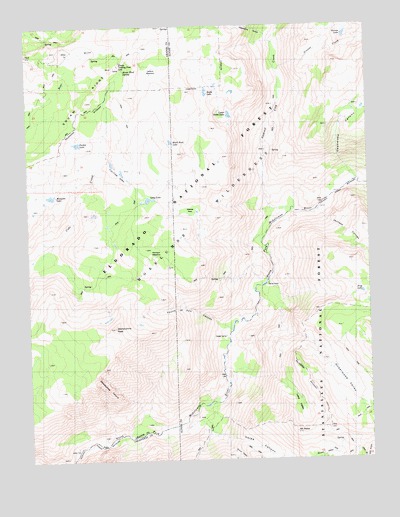 Mokelumne Peak, CA USGS Topographic Map