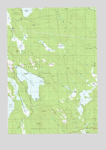 Molasses Pond, ME USGS Topographic Map
