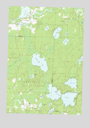 Mole Lake, WI USGS Topographic Map
