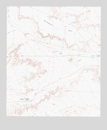 Molesworth Mesa South, TX USGS Topographic Map