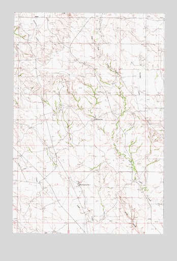 Becker Dam, MT USGS Topographic Map
