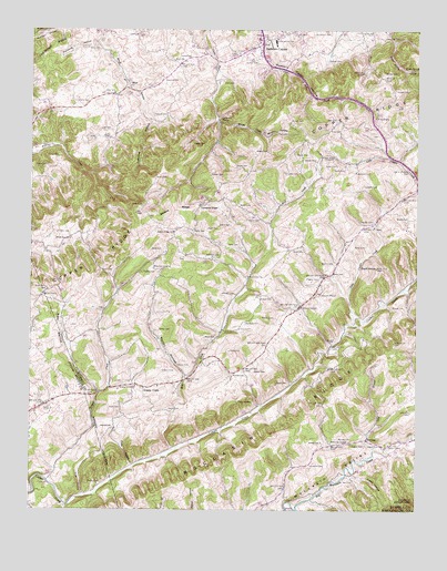 Moll Creek, VA USGS Topographic Map
