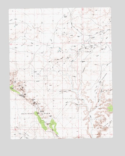 Mollie Hogans, UT USGS Topographic Map