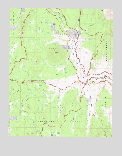 Monache Mountain, CA USGS Topographic Map