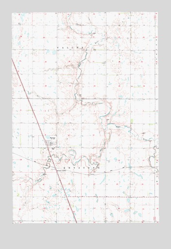 Monango, ND USGS Topographic Map