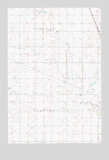 Monango NW, ND USGS Topographic Map