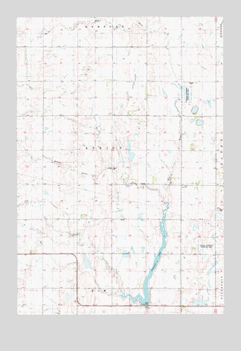 Monango SW, ND USGS Topographic Map