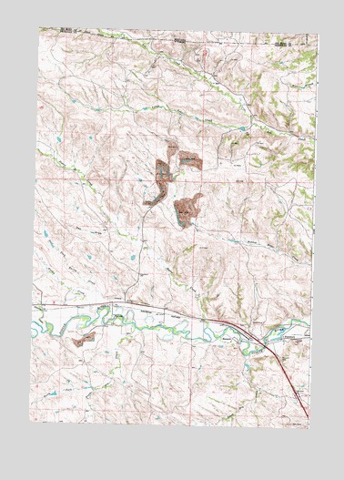 Monarch, WY USGS Topographic Map