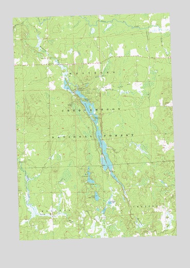 Mondeaux Dam, WI USGS Topographic Map