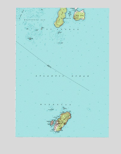 Monhegan, ME USGS Topographic Map