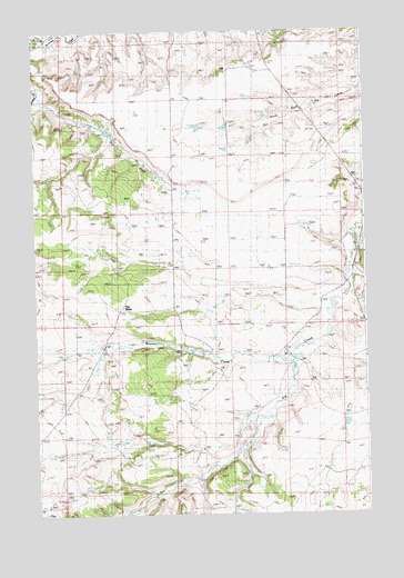 Becket NE, MT USGS Topographic Map