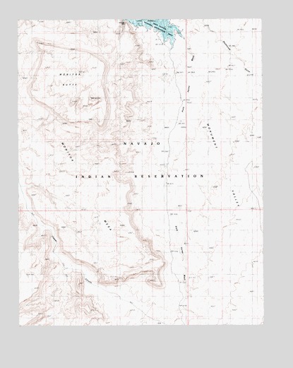 Monitor Butte, UT USGS Topographic Map