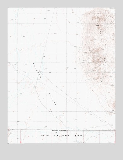 Monitor Peak, NV USGS Topographic Map