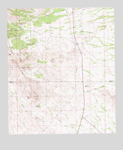Monk Draw, AZ USGS Topographic Map