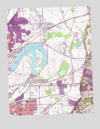 Monks Mound, IL USGS Topographic Map