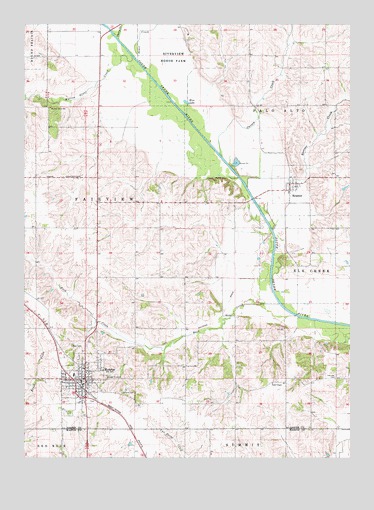 Monroe, IA USGS Topographic Map