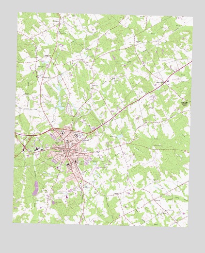 Monroe, GA USGS Topographic Map