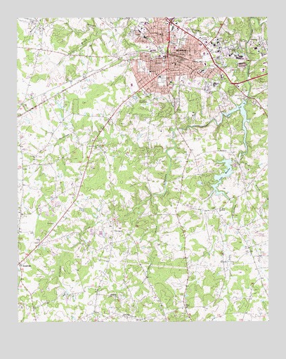 Monroe, NC USGS Topographic Map