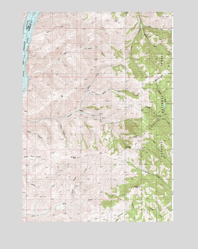 Monroe Butte, ID USGS Topographic Map