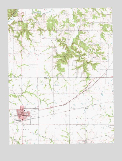 Monroe City, MO USGS Topographic Map