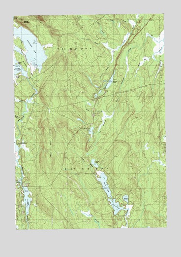 Monroe Lake, ME USGS Topographic Map