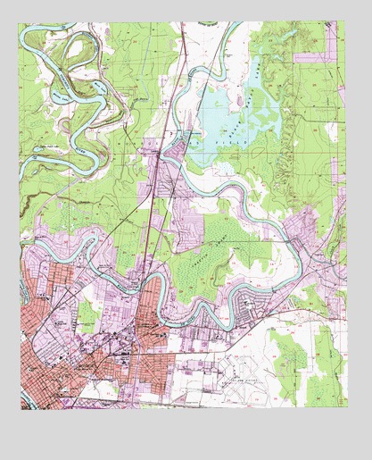 Monroe North, LA USGS Topographic Map