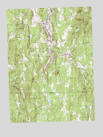Monson, MA USGS Topographic Map