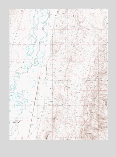 Beckwith, WY USGS Topographic Map