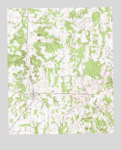 Montague, TX USGS Topographic Map