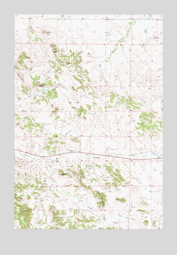 Montague Butte, MT USGS Topographic Map